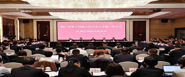 仇建平董事長出席省十四屆人大三次會(huì)議并在杭州代表團(tuán)全體會(huì)議上發(fā)言